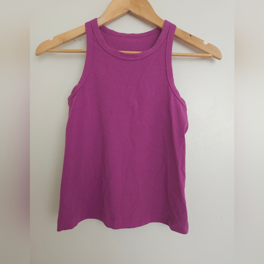 NWOT Lululemon align racer back tank in vivid plum, size 4